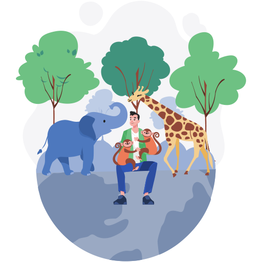 Wildlife rehabilitation in Surya Keerthi wildlife conservation project.